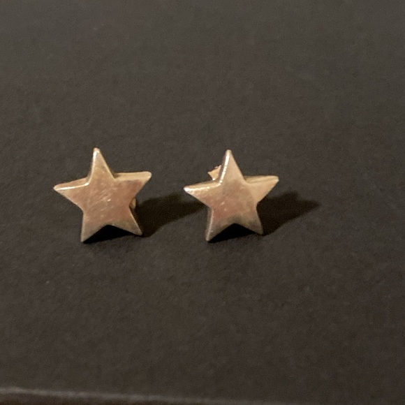 Vintage star sterling silver earrings - Picture 1 of 3